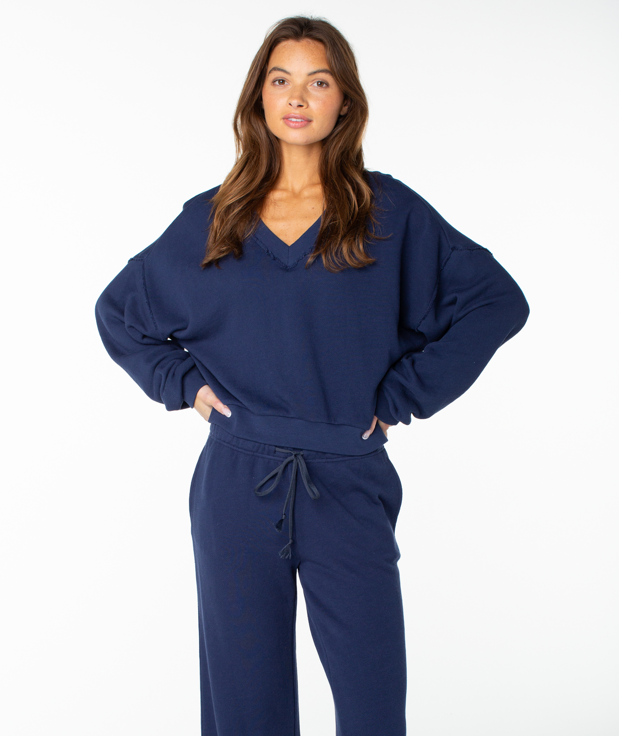 Roxy Dream Thing V-Neck Sweatshirt-Naval Academy