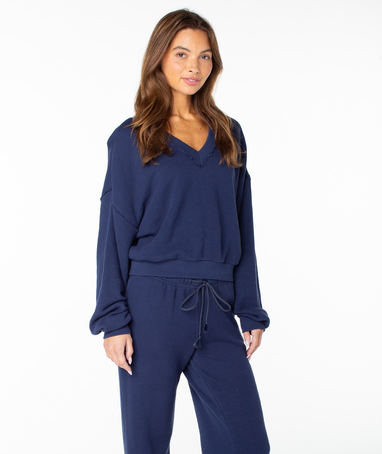Roxy Dream Thing V-Neck Sweatshirt-Naval Academy