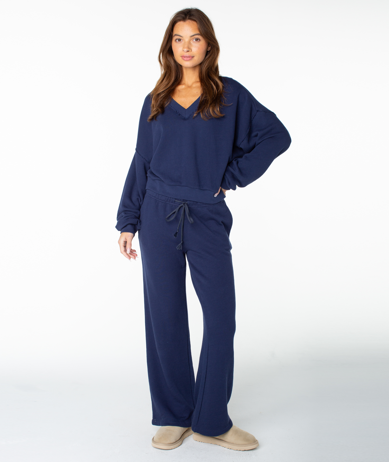 Roxy Dream Thing V-Neck Sweatshirt-Naval Academy