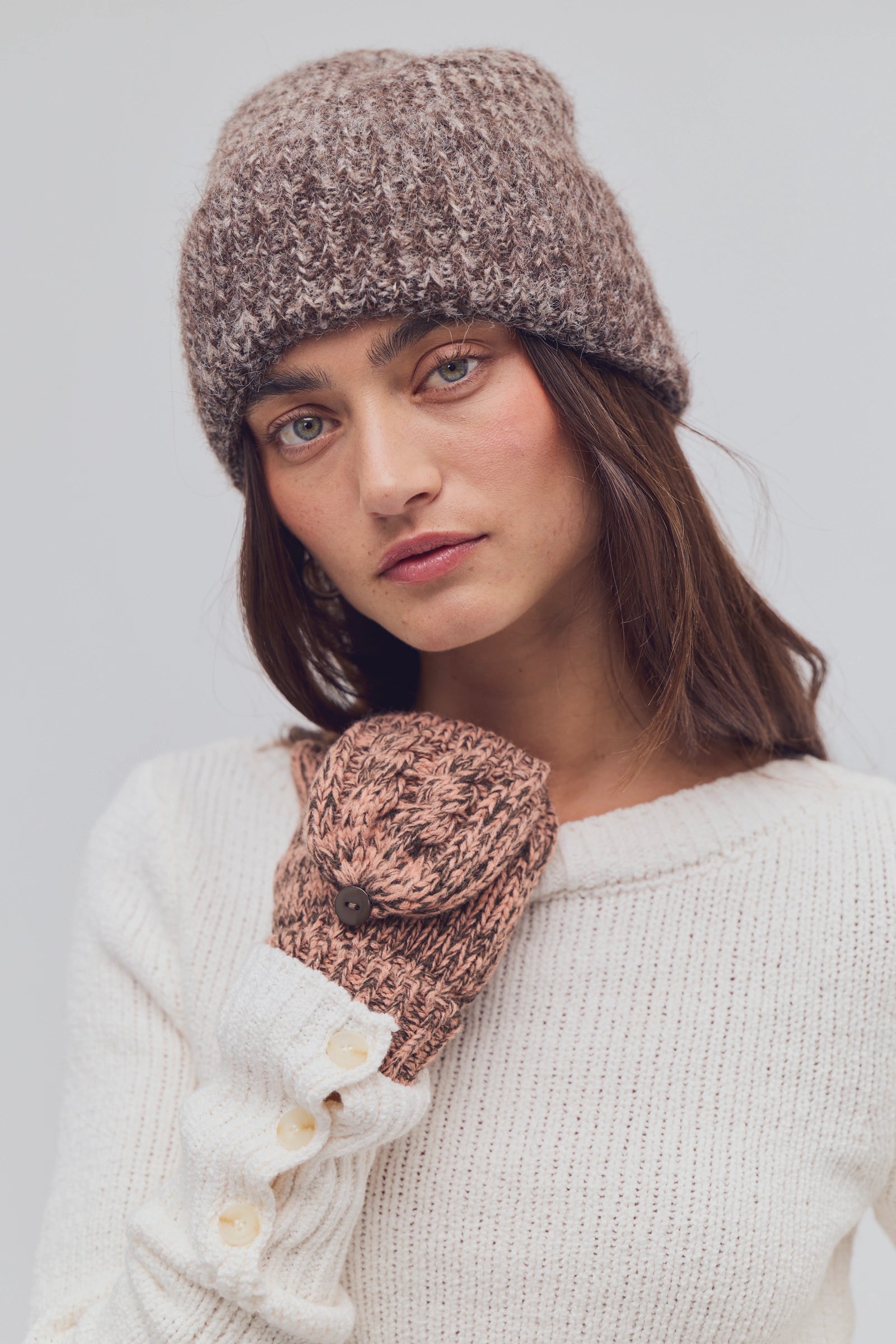 Marl It Pop Top Mitten