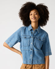 steve madden ELIANA DENIM TOP