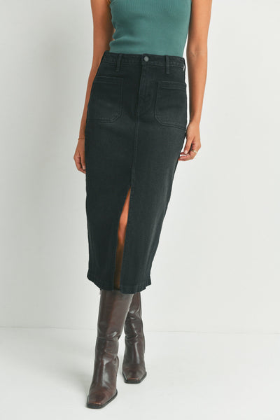 UTILITY POCKET MIDI SKIRT