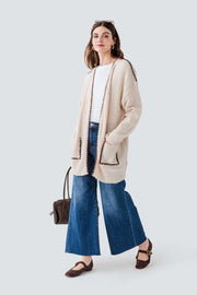 By Together Contrast Trim Cardigan