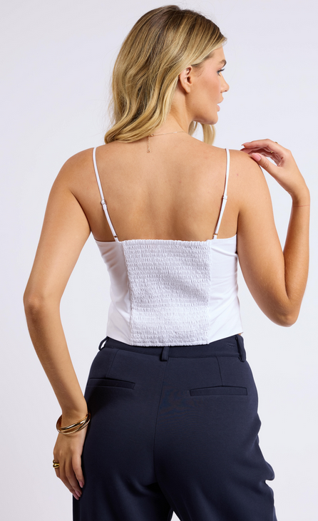 ROWENA BUTTON CROP TOP