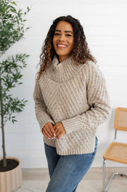 Diagonal Cable Sweater