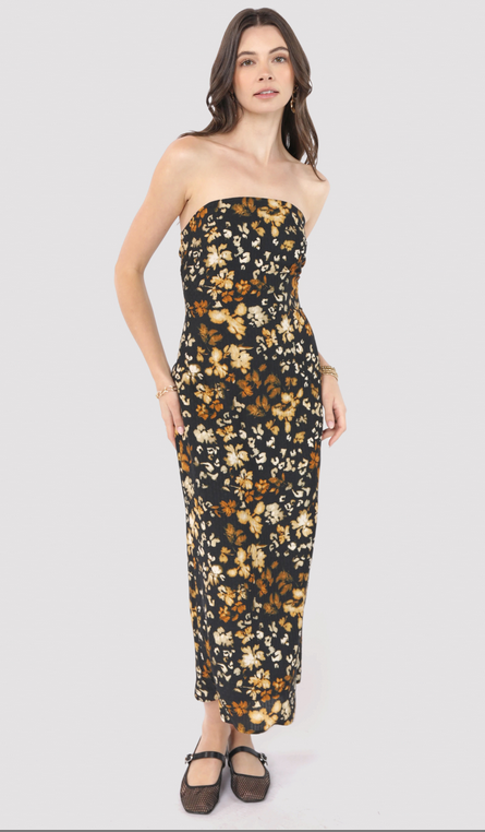 Fiona Garden Strapless Dress