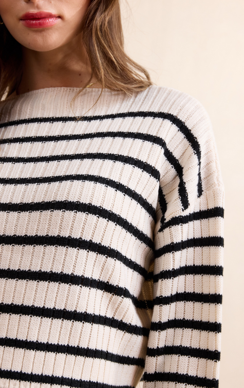 Rosalind Striped Crop Sweater