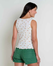 Foothill Pointelle Button Tank