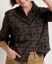 RE-FORM FLANNEL BOXY LS SHIRT