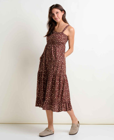 Toad & Co Taj Hemp Tiered Midi Dress