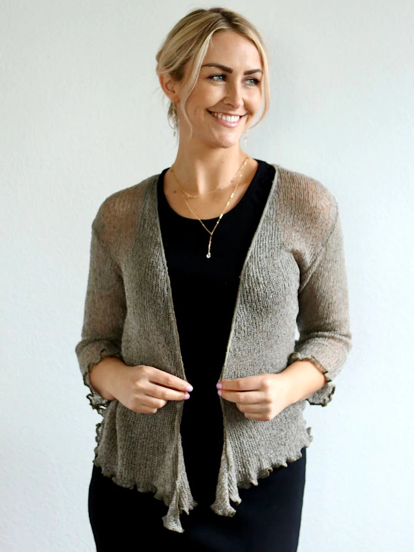 Island Tribe Knit Double Knit Shrug