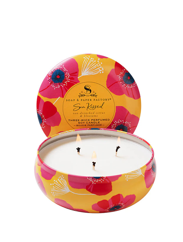 Three Wick Perfumed Soy Candle