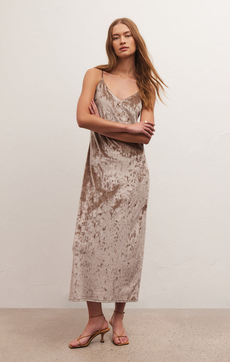 SELENA CRUSHED VELVET DRESS