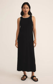Delamer Whipstick Rib Midi Dress