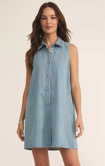 New Light Denim Mini Dress