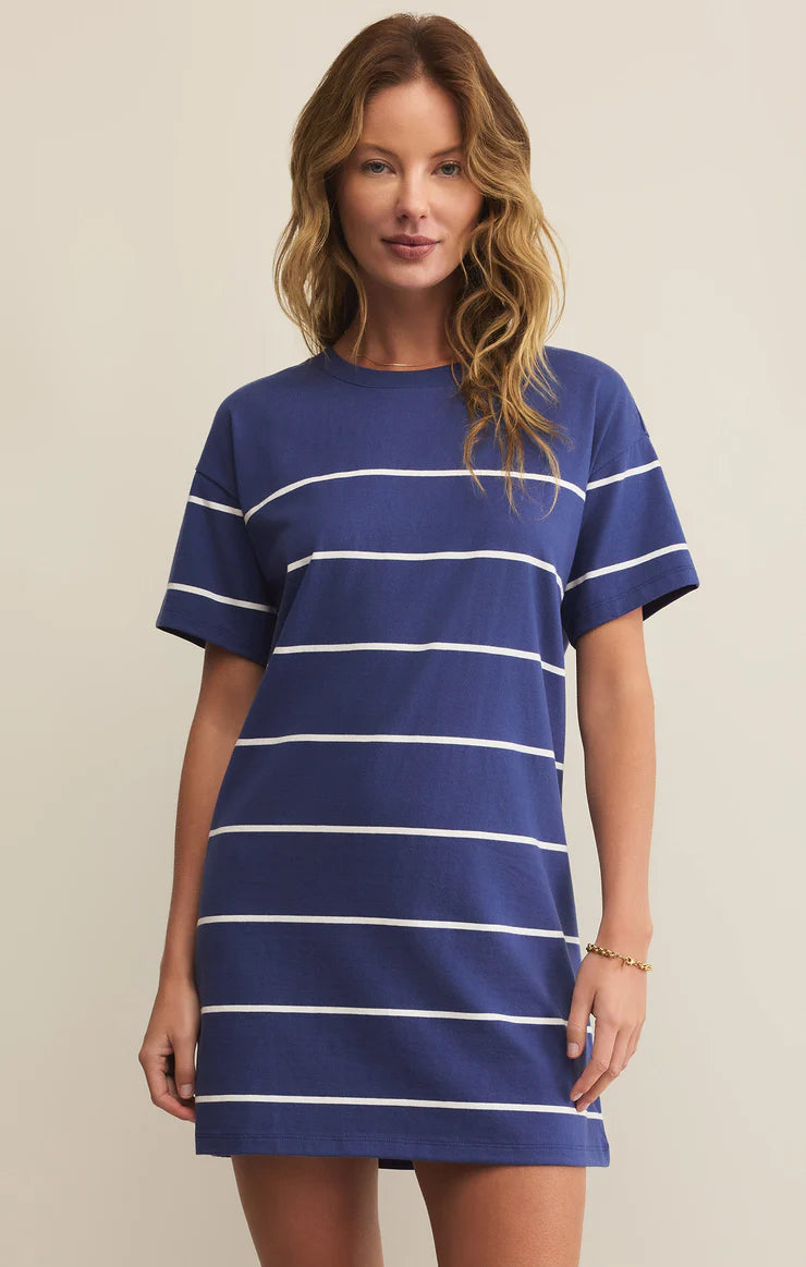 Sway Stripe Mini Tee Dress