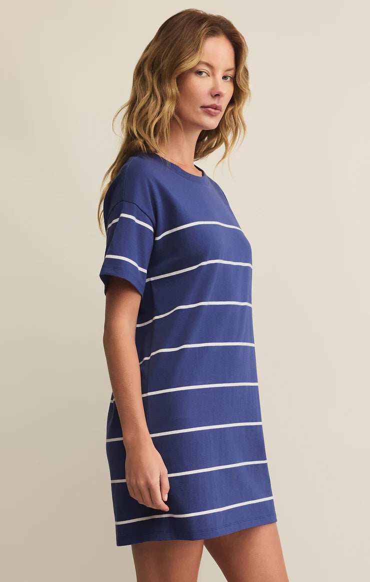 Sway Stripe Mini Tee Dress