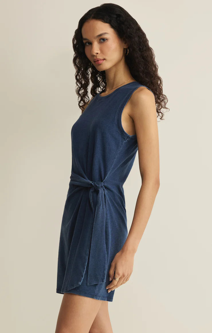 Z Supply Mattie Jersey Denim Mini Dress