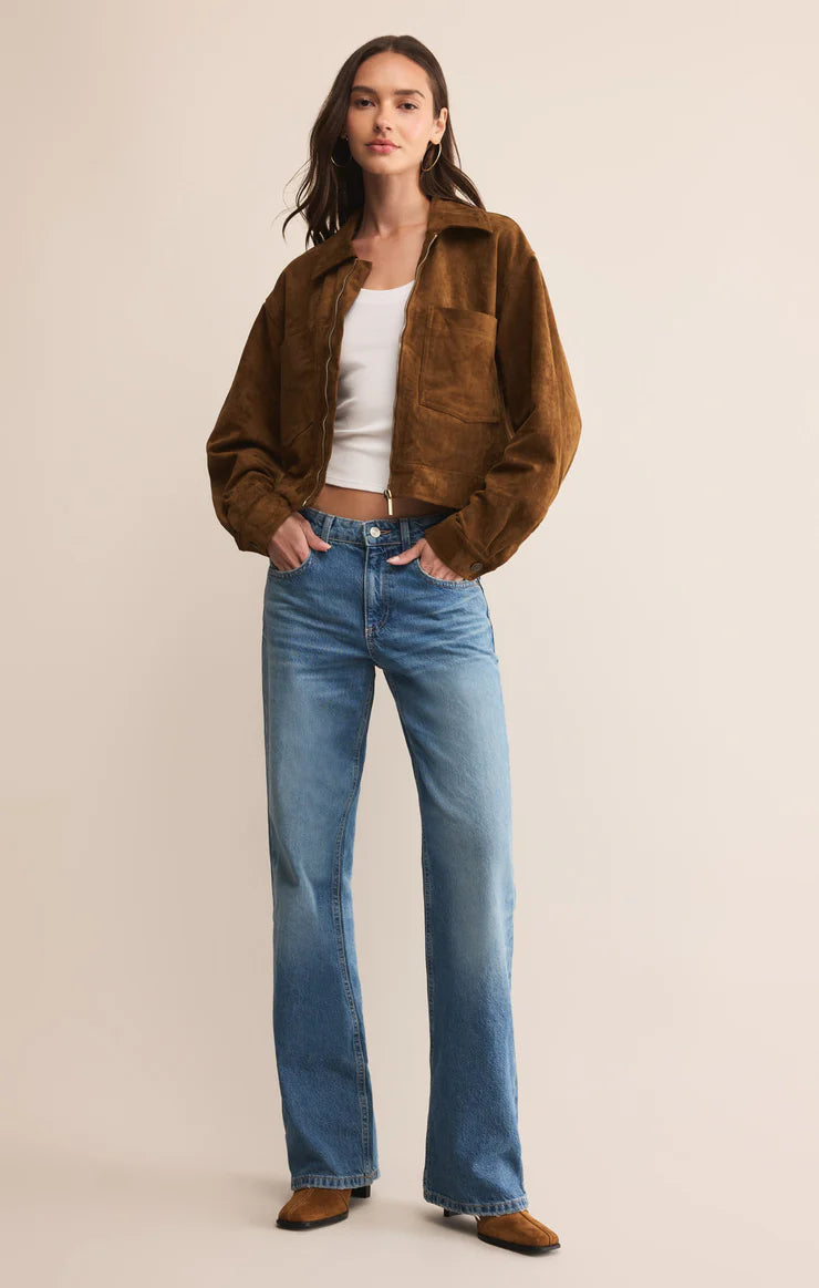 Z Supply Heritage Faux Suede Jacket
