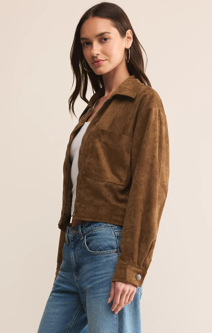 Z Supply Heritage Faux Suede Jacket