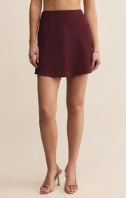 Chablis Satin Mini Skirt