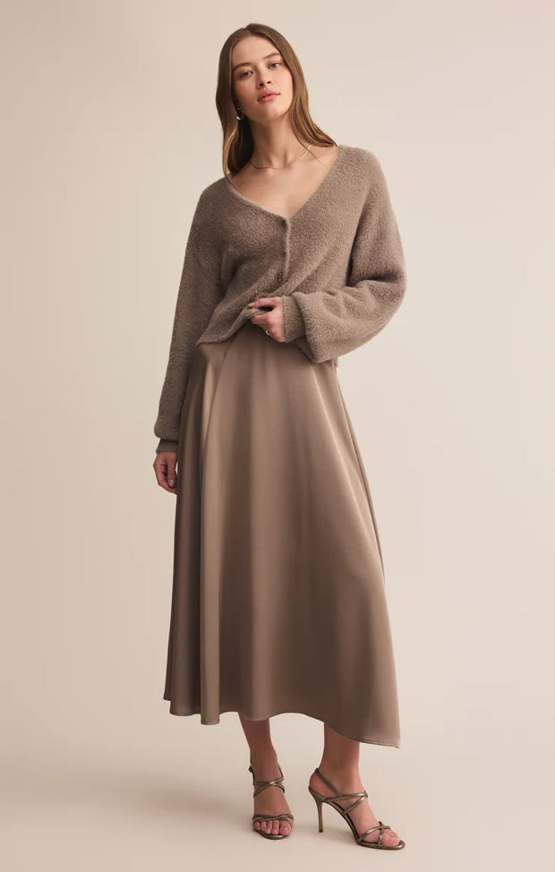 Northpointe Satin Midi Skirt