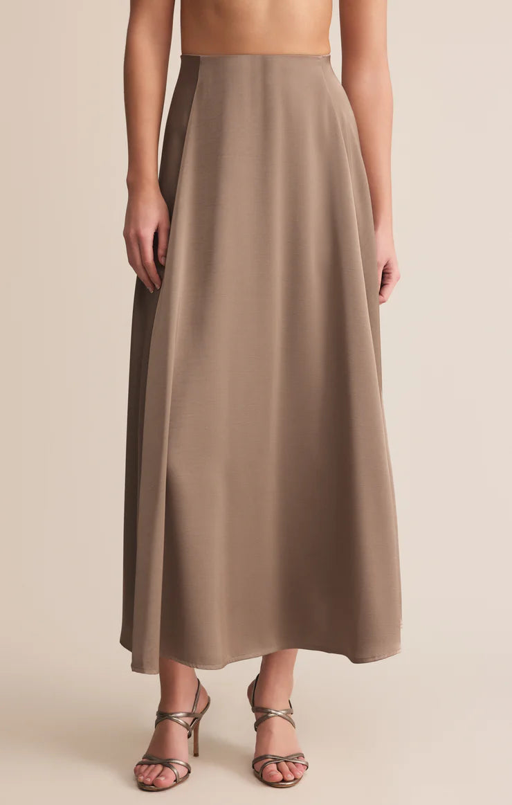 Northpointe Satin Midi Skirt