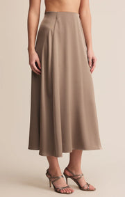 Northpointe Satin Midi Skirt