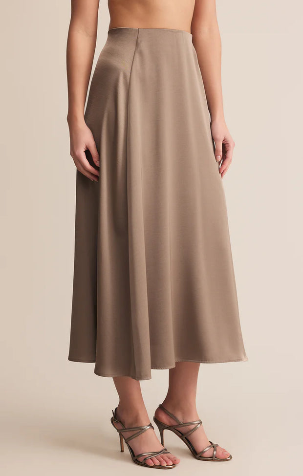 Northpointe Satin Midi Skirt