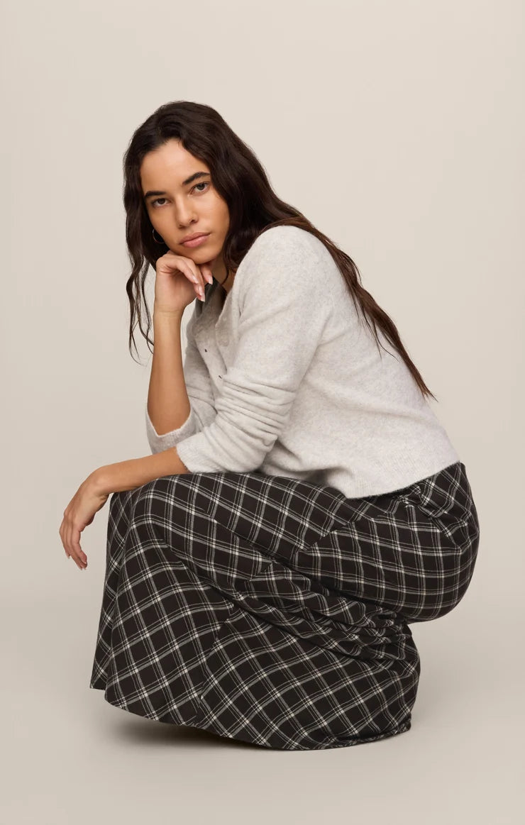 Europa Plaid Maxi Skirt