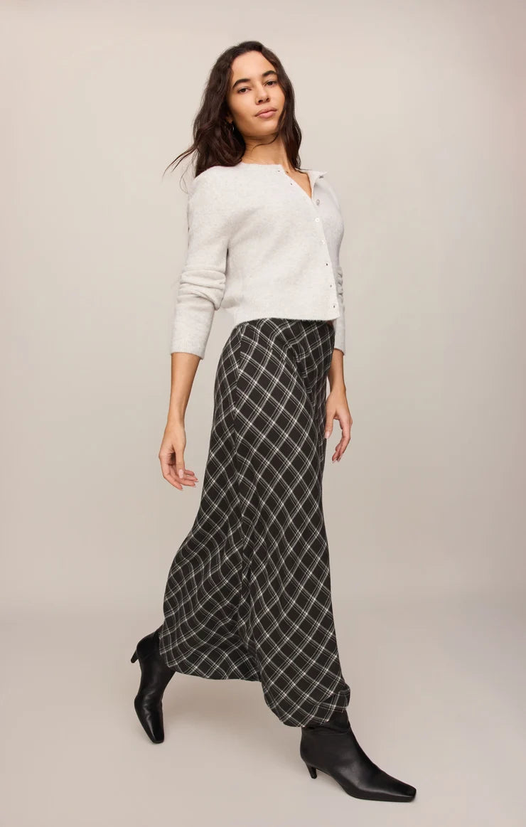 Europa Plaid Maxi Skirt