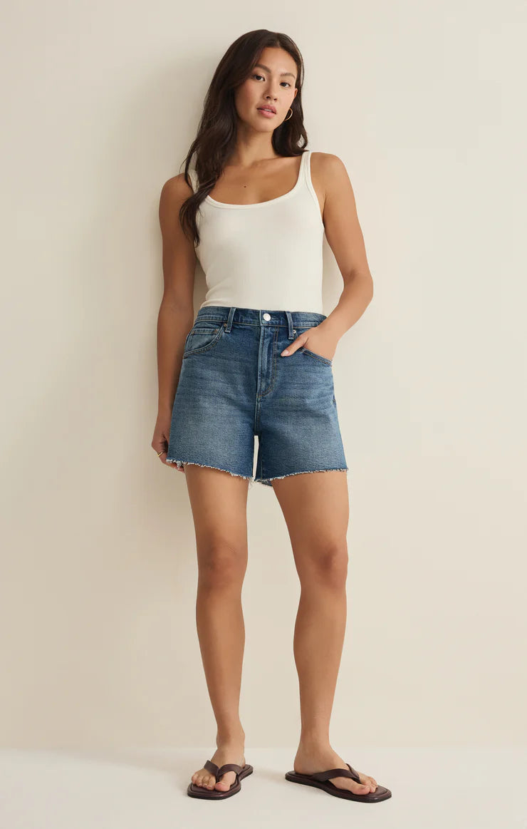 Z Supply Jonah Mid Rise Denim Short