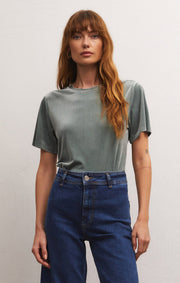 SIMONE VELVET TOP