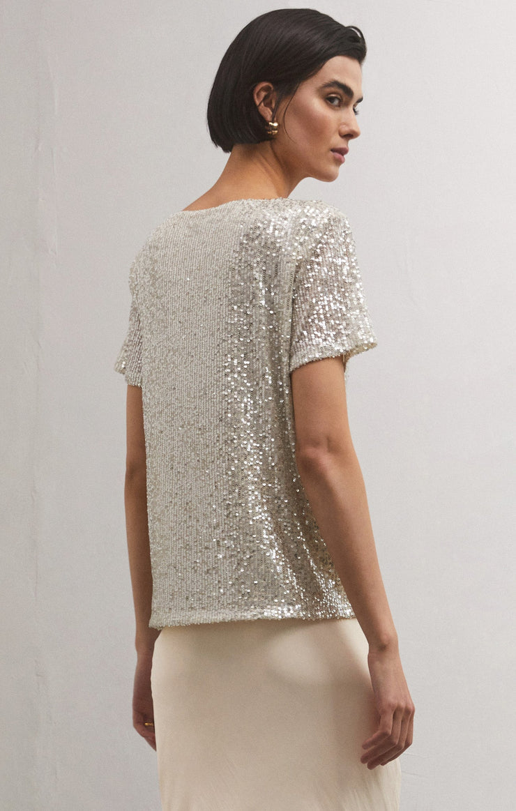 MARABELLA SEQUIN TOP