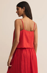 Fiore Crinkle Satin Tank