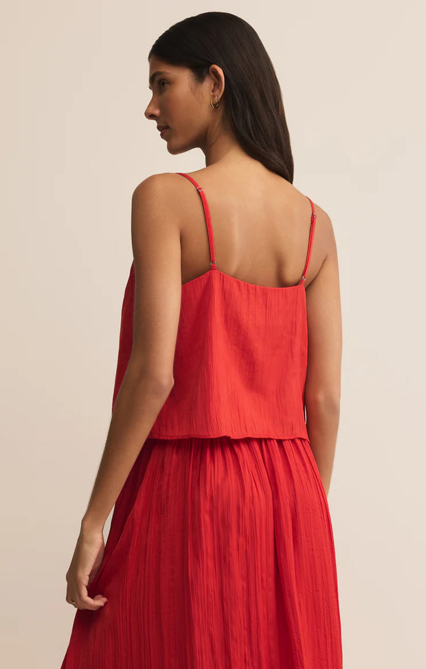 Fiore Crinkle Satin Tank