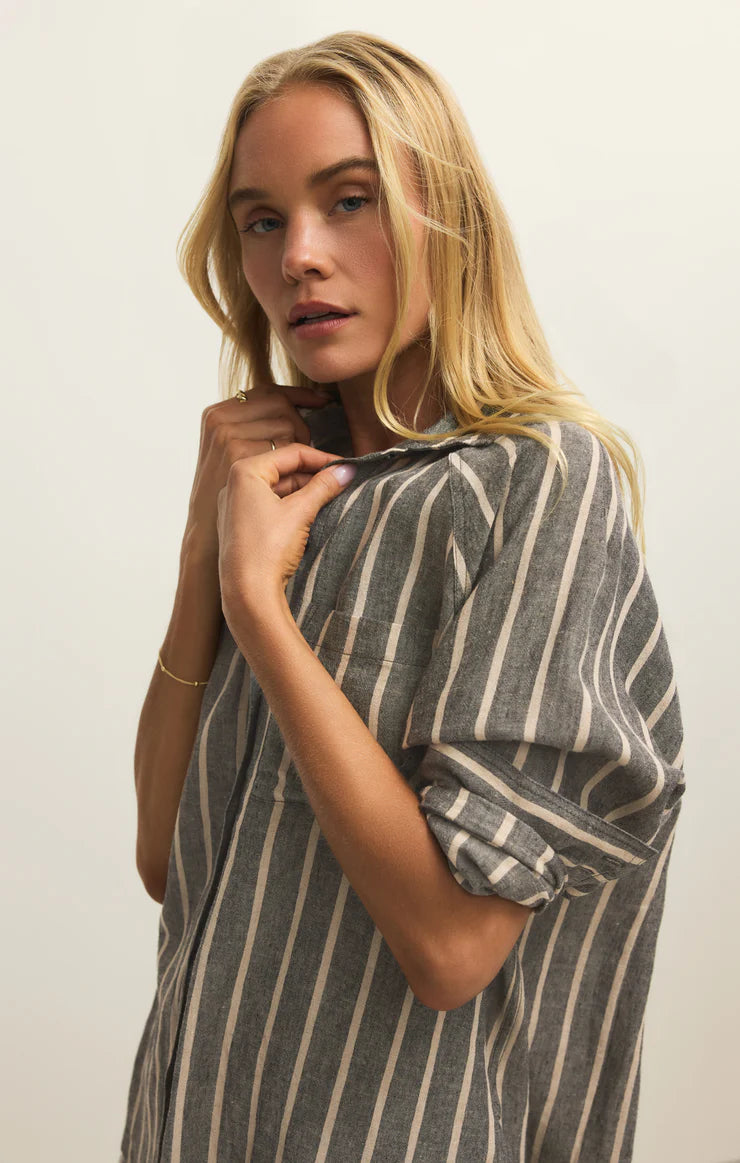 Z Supply Perfect Linen Striped Top