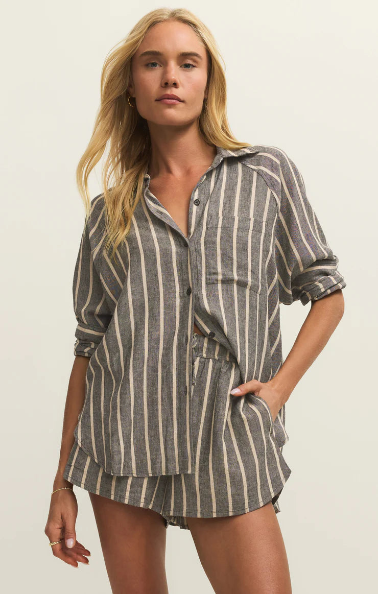 Z Supply Perfect Linen Striped Top