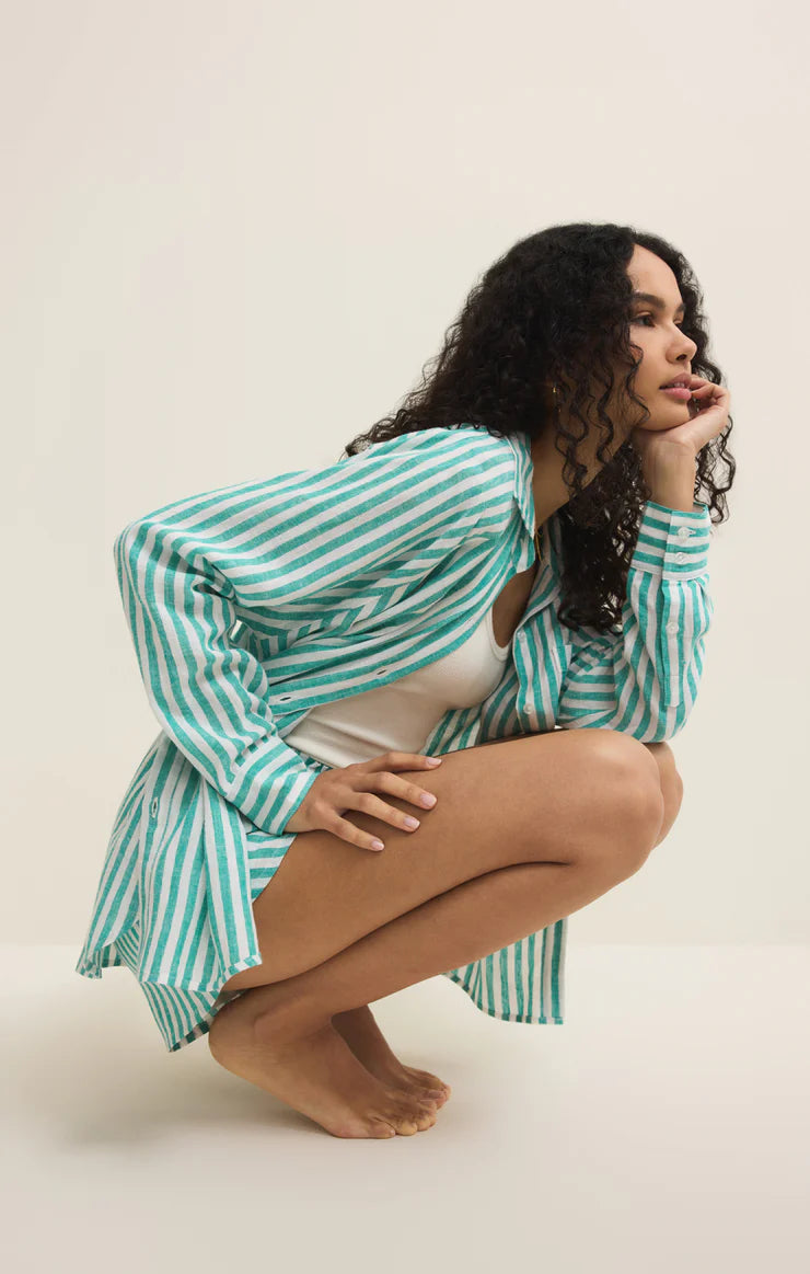 Z Supply Perfect Linen Striped Top