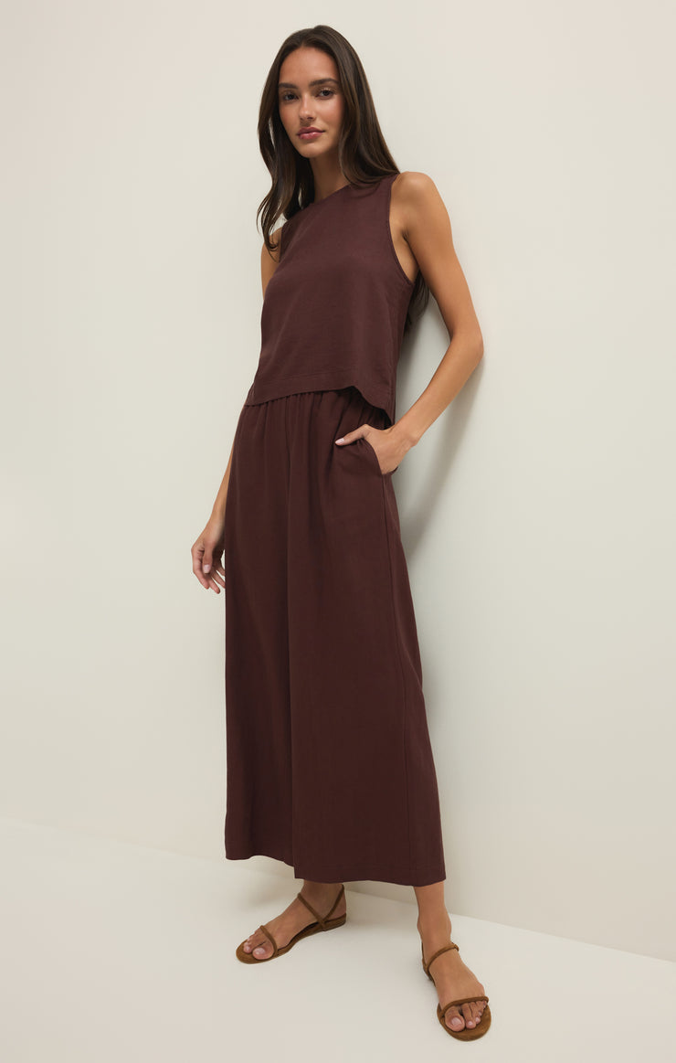 Z Supply Sloane Linen Cropped Tank