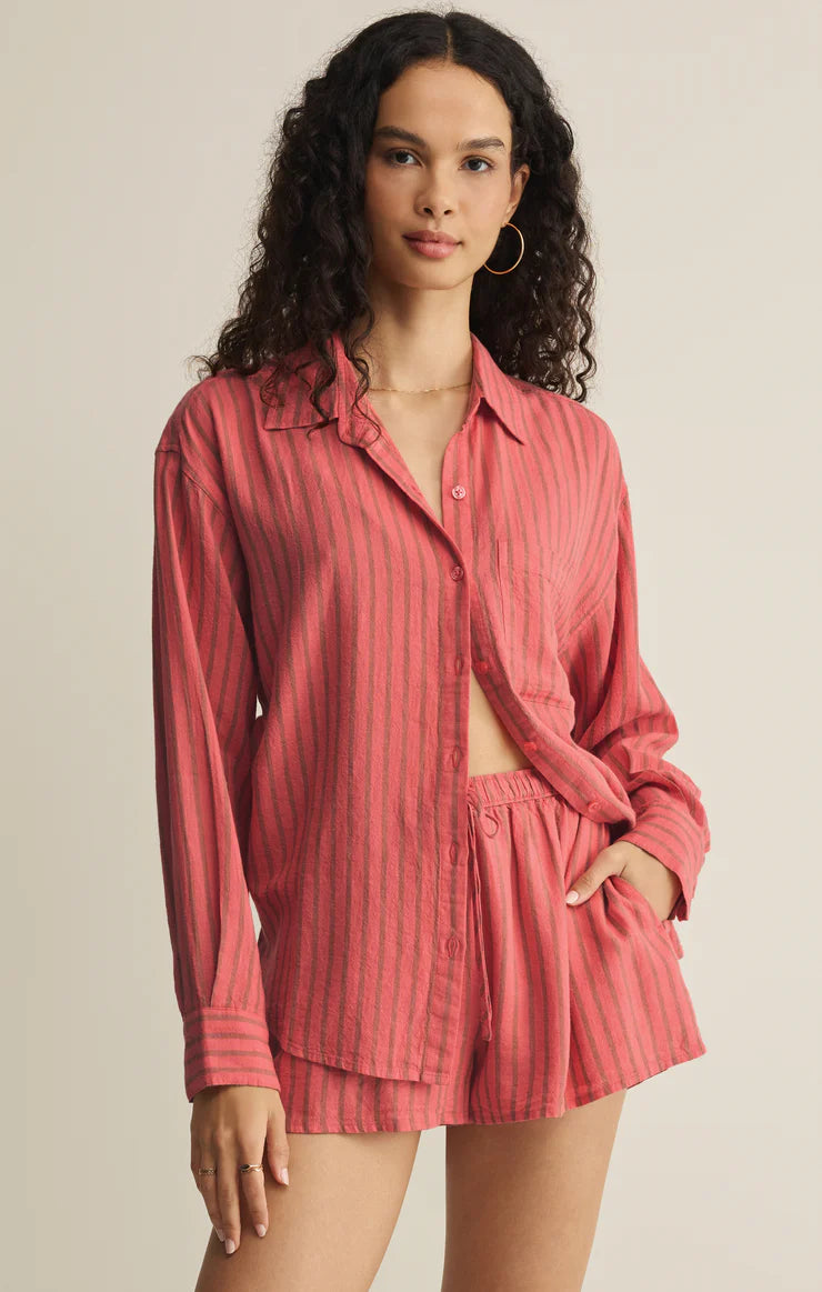 Z Supply Perfect Linen Striped Top