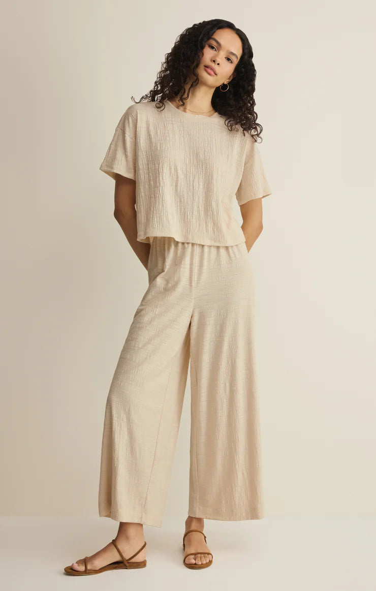 Z Supply Sway Textured Cropped Tee