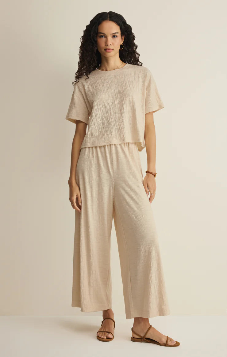 Z Supply Sway Textured Cropped Tee