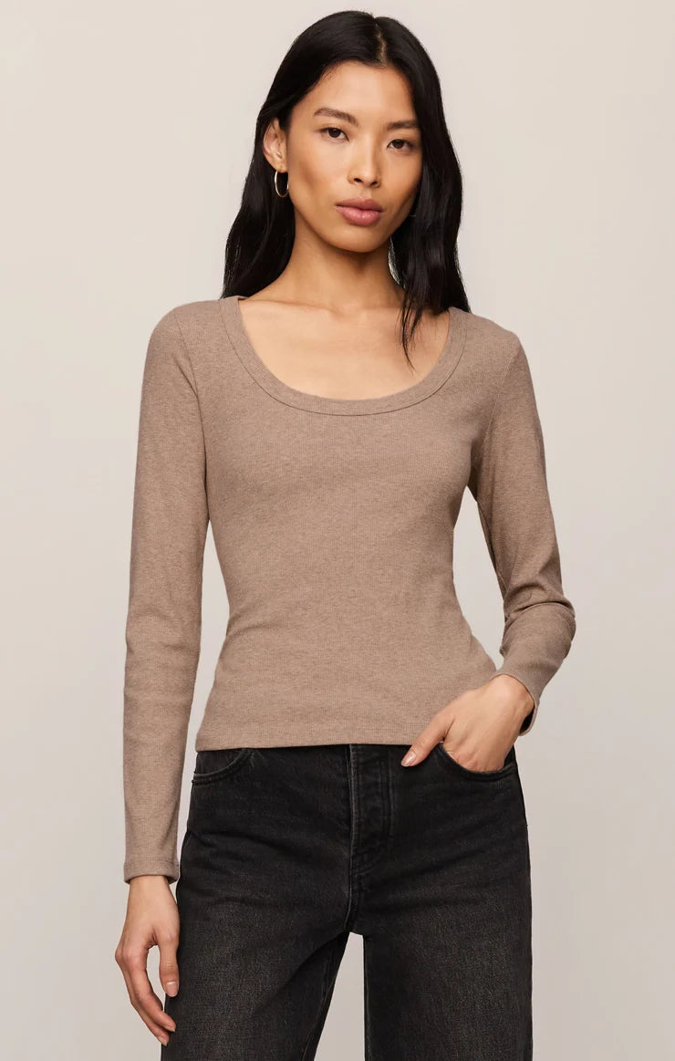 Greyson Scoop Long Sleeve Tee