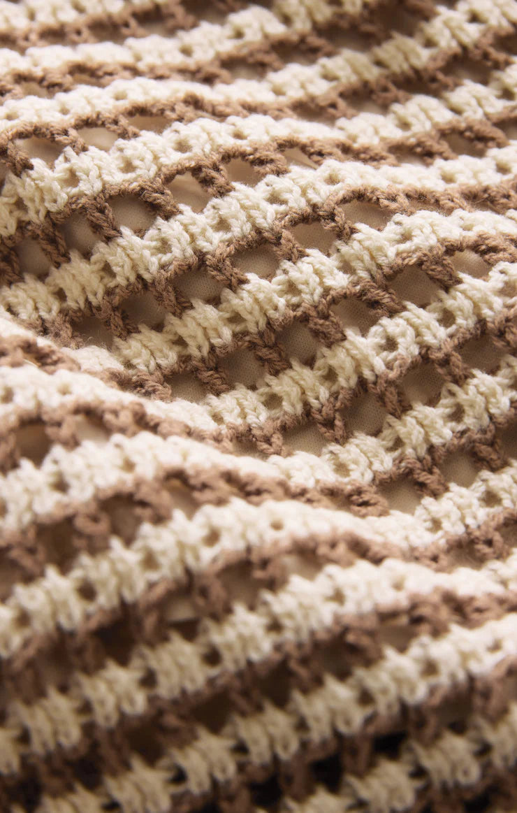 Z Supply Kylo Striped Crochet Sweater