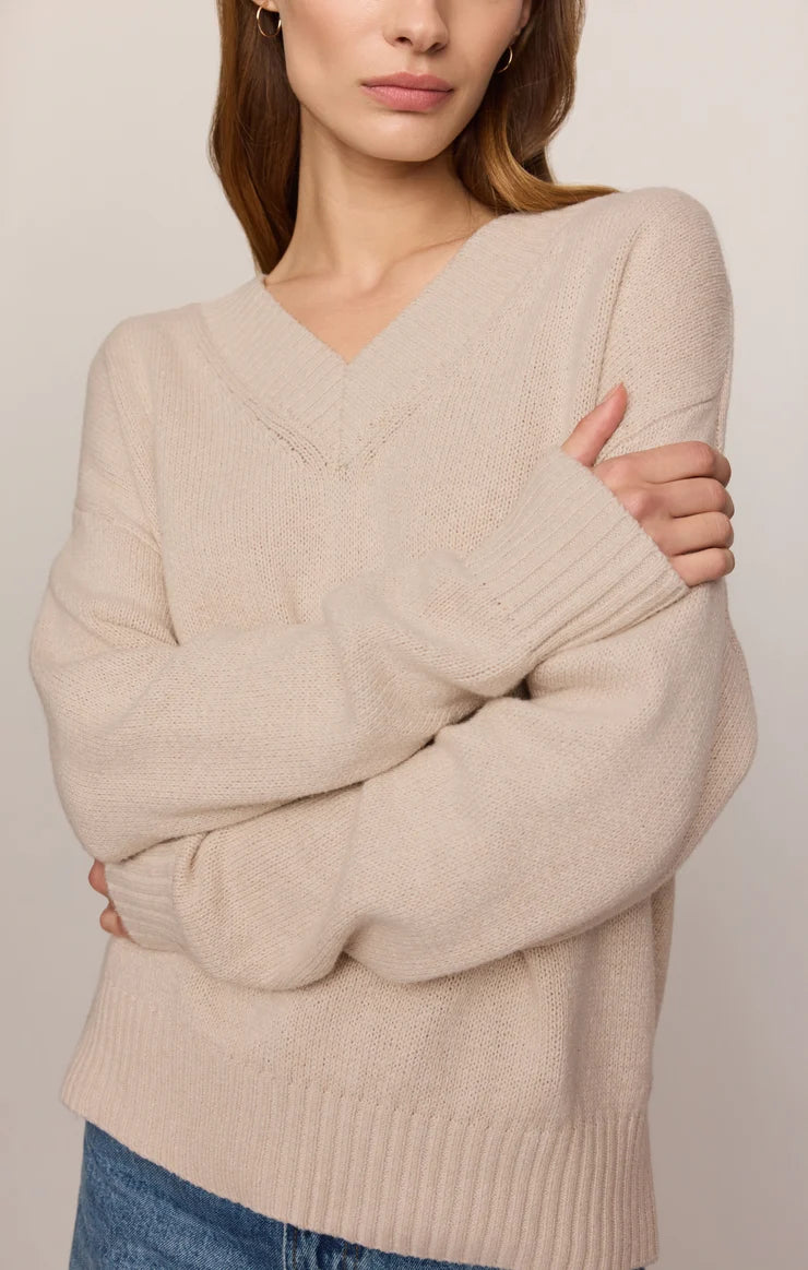 Cloud Spun V-Neck Sweater
