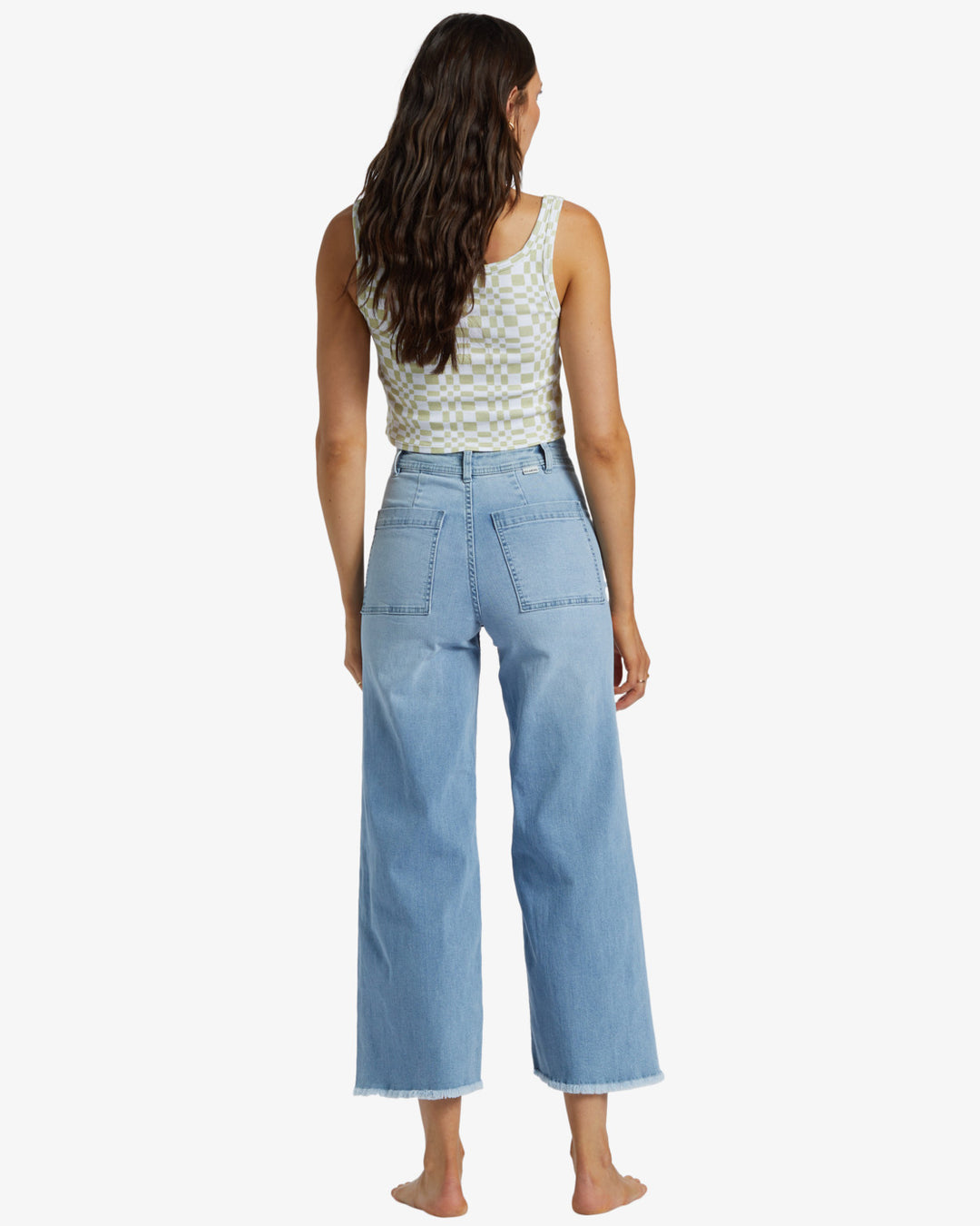 【BAON】24FW★ [BAONHAUS] Mink Brushed Banding Wide Denim PT FREE FALL DENIM PANT – Paperdoll Boutique