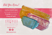 Kantha Cosmetic Bag | Small