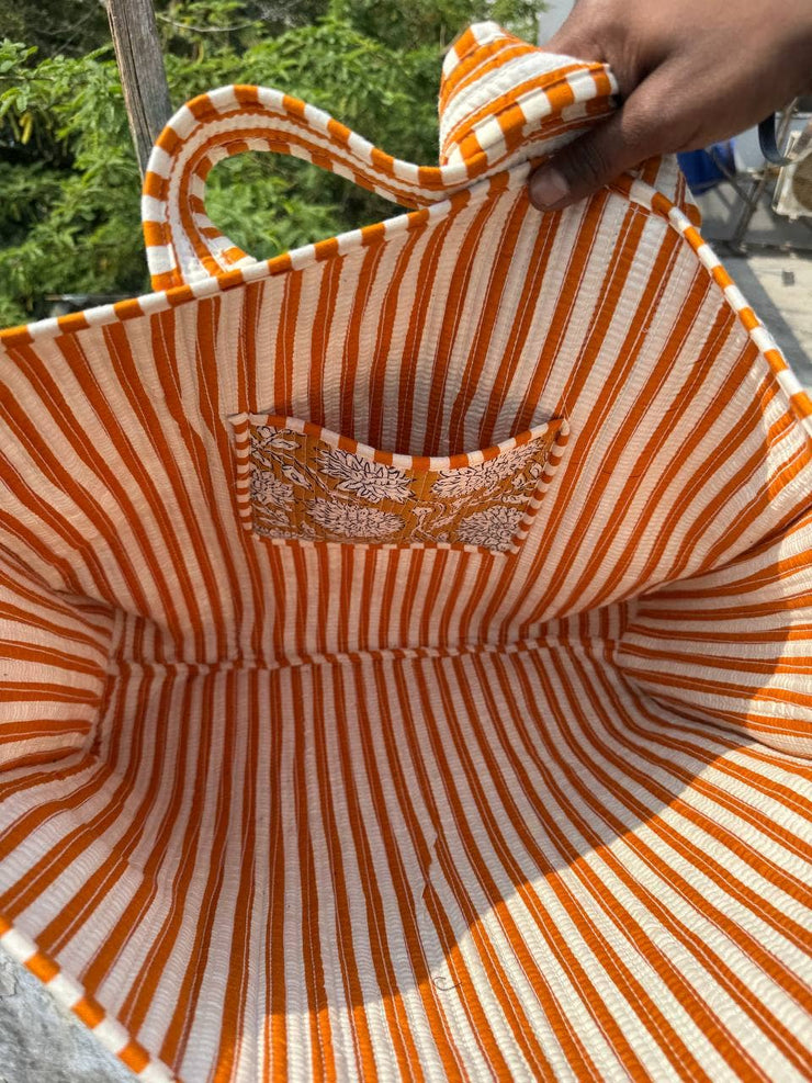 Indian Cotton Shoulder Bag Quilted Floral Printed Market Bag