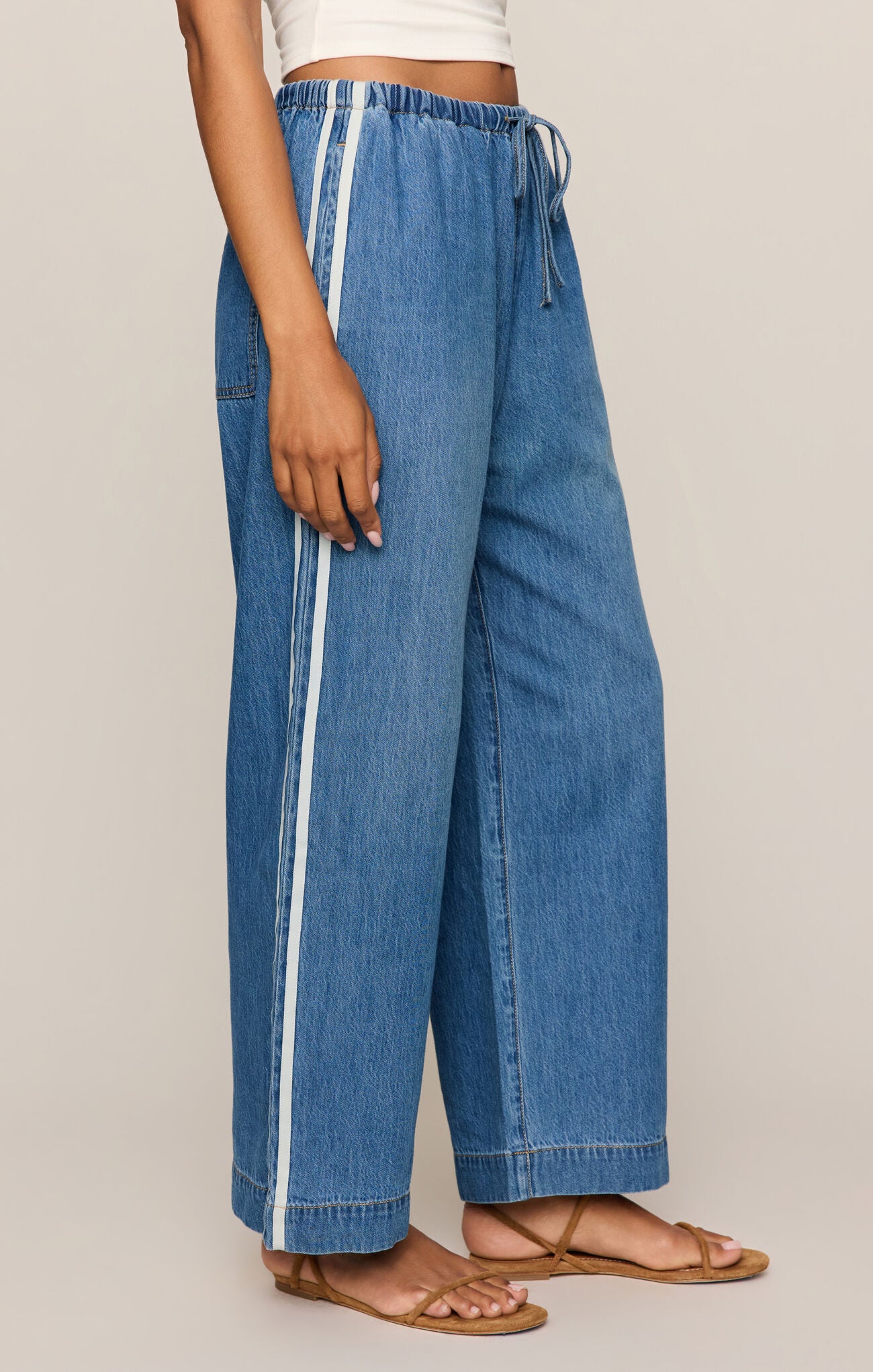 Sidelines Denim Track Pany by Z Supply